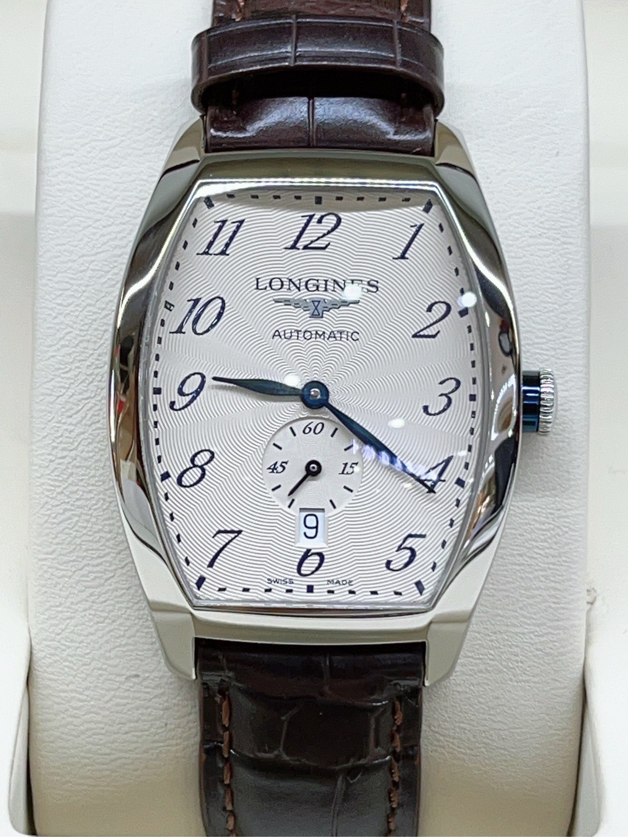 9.8新浪琴酒桶型手表男款典藏系列日历自动机械男表L2.642.4.73.4