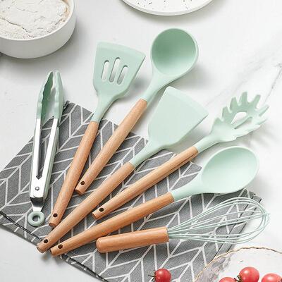Silicone Cooking Utensils Set Spatula Shovel spoon Tools 铲