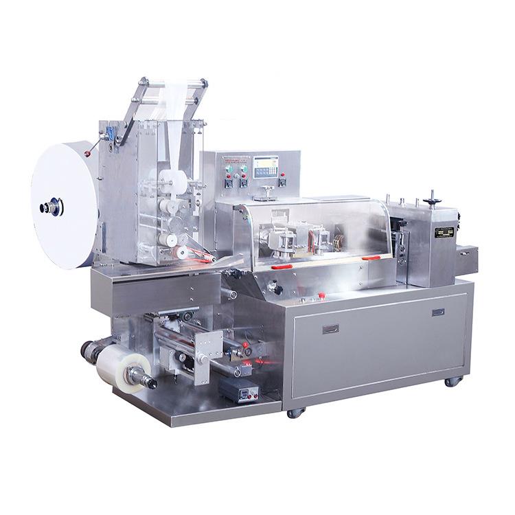 全自动多片三边封酒精棉片包装眼镜湿巾机卸甲包四边封包装机