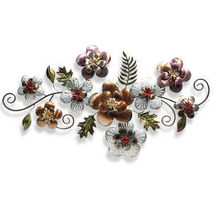 北欧风格 饰外贸现货 铁艺壁饰客厅大堂卧室玄关花型壁挂壁画装