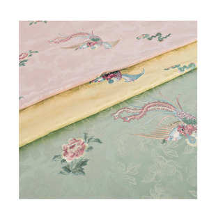 《FS209蝶舞凤仪》国风上衣面料新中式提花锦缎服装面料