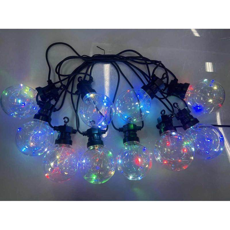 彩灯串户g50庭院灯 灯太阳能氛围串泡球装饰闪露营串彩灯外户外灯