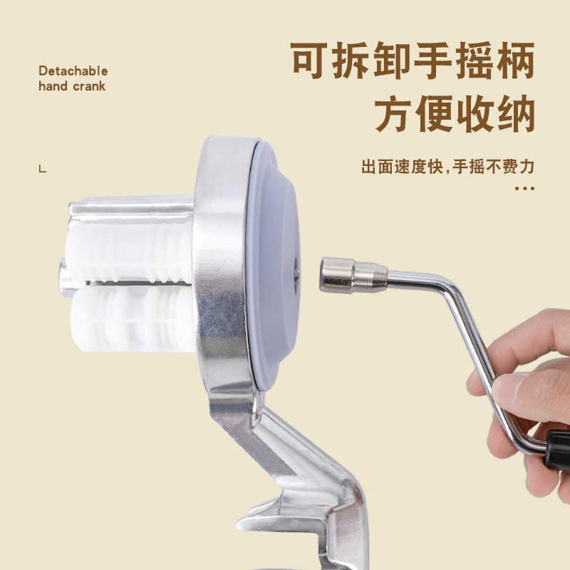 【官方正品】意大利面手动面条机北方麻食器手摇面片机通压粉心面图片