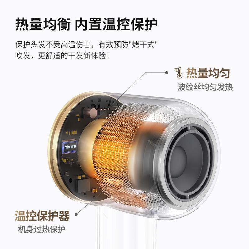 新款高速吹风机家用无刷马达电吹风大风力护发吹风机速干吹风筒