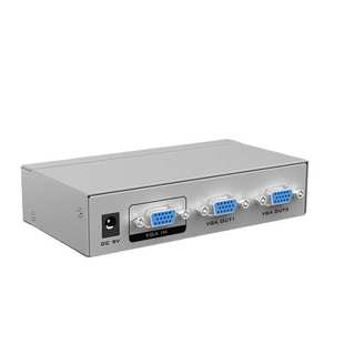 一进二出VGA分屏器 迈拓维矩2路高清VGA分配器250MHz 2502