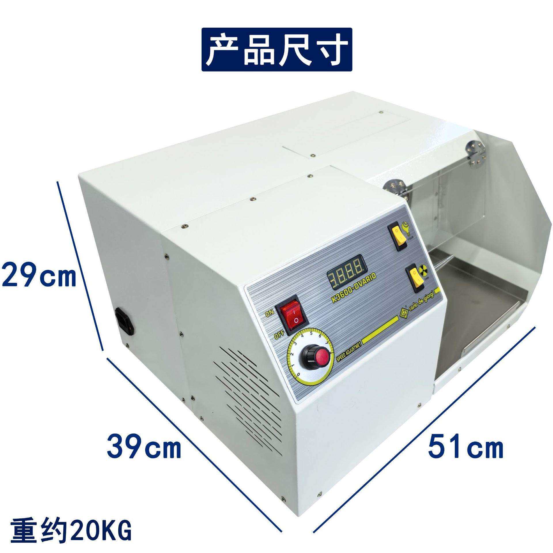 DM-5台式双头布轮抛光机首饰珠宝专用打磨抛光吸尘一体可调速带灯
