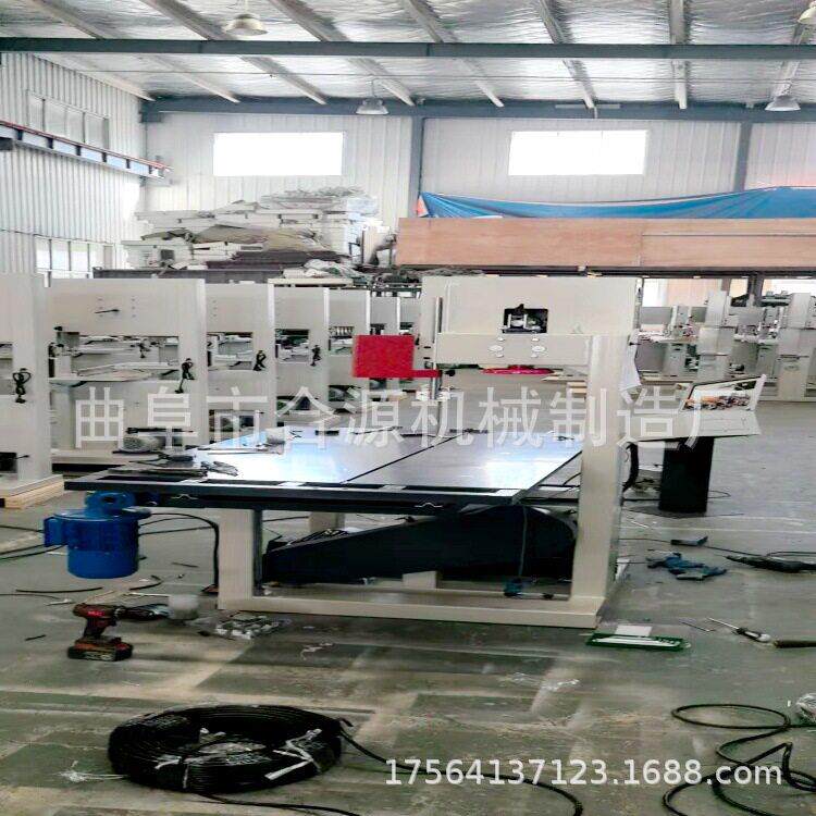 合源滑轨轨道推台锯 344型号烧纸黄纸切纸机 左右修边锯