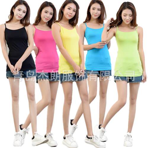 Strap vest, women's base shirt, small tank top, I-shaped