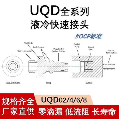ssUQDDanfo接头替换弗斯UQD04不锈钢UQD02316液冷丹详情