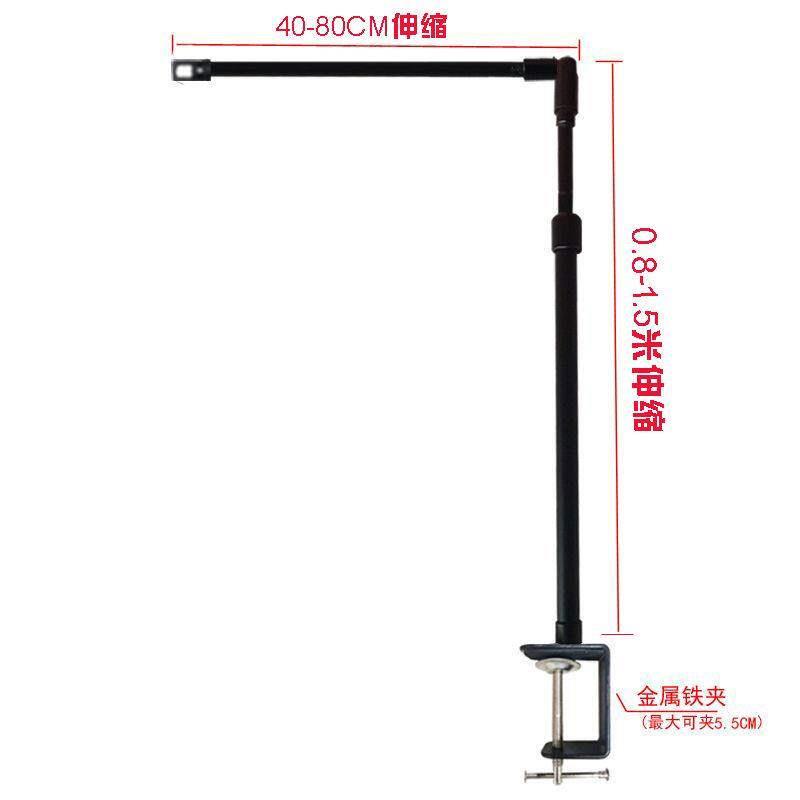 灯牌伸缩杆摆摊支架展示挂布户外应急灯杆横幅招牌广告夹桌面伸缩图片