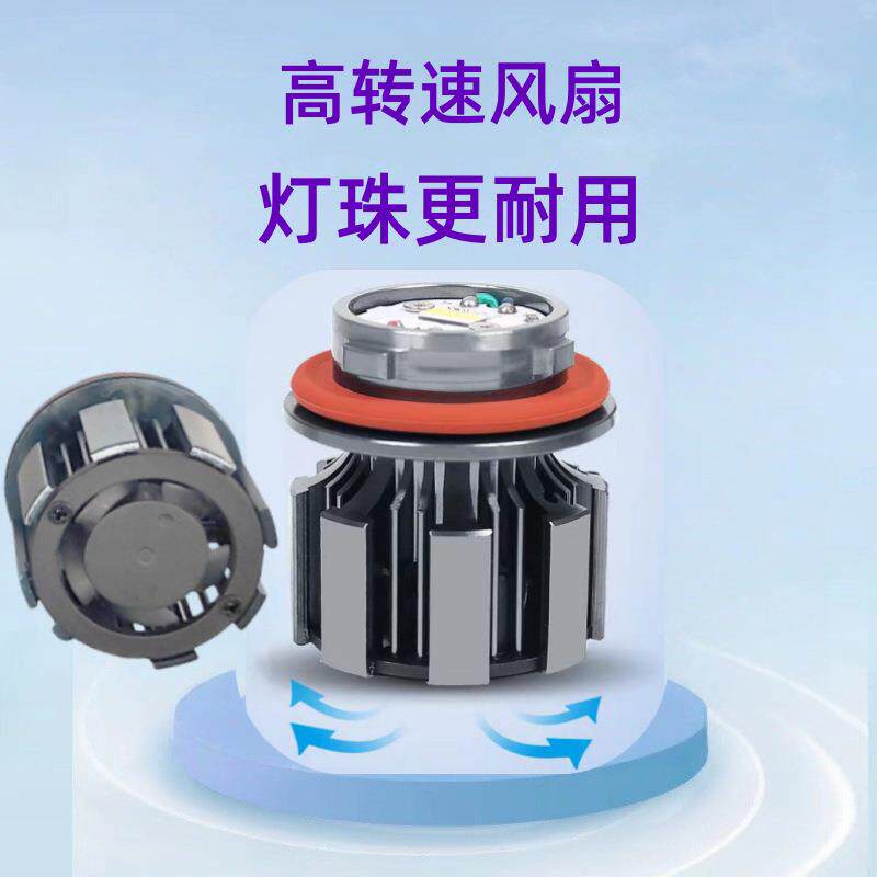 赛那格瑞维亚LED高亮前雾灯改装无损安装雾灯LED灯泡白光黄光