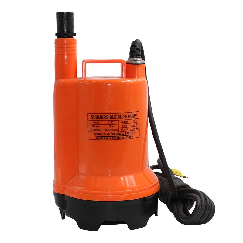 船用水泵舱底泵12V24v直流潜水泵渔船水泵排水泵