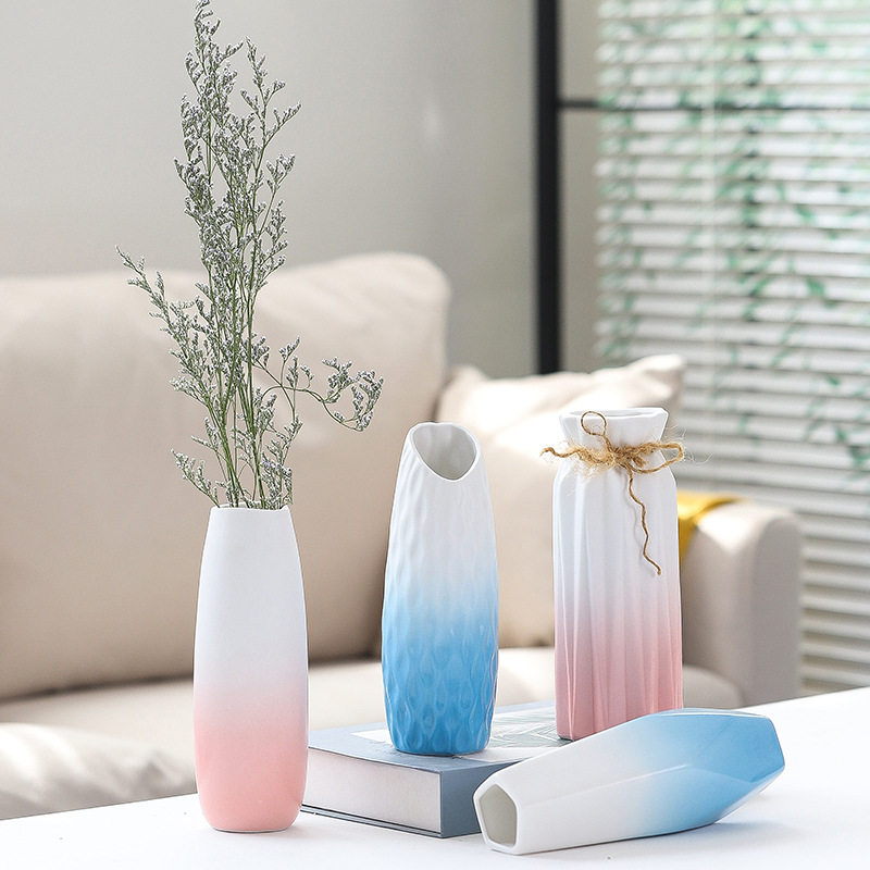 满天星陶瓷花瓶清新水培干花花瓶