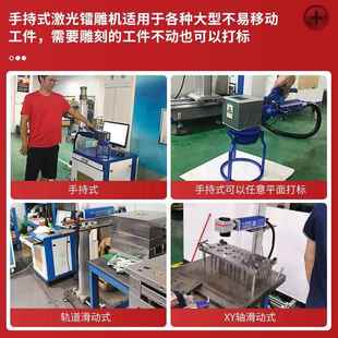 型跨境热卖 手持激光打标刻o机20w大产品雕log打印金属光纤WUF镭雕