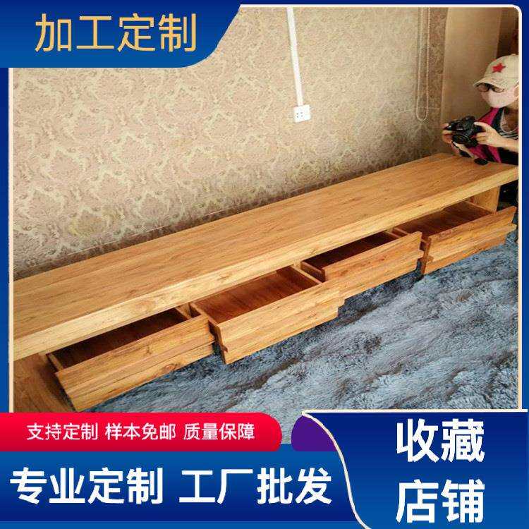 厂家直销老榆木视听柜韩式简约式电视柜带抽屉电视柜l老榆木家具