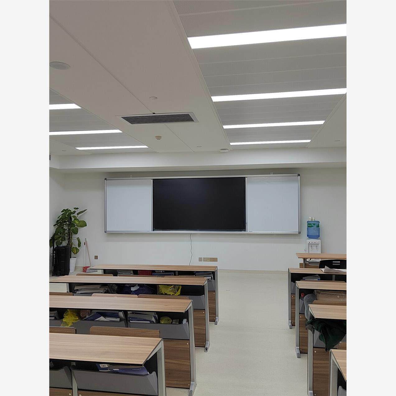 厂家推拉黑板教学书写黑板左右移动推拉黑板教室绿板白板1.3乘4米