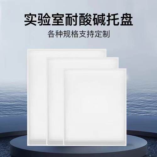 实验室试剂托盘PP耐酸碱防渗漏废液托盘聚丙烯塑料托盘防腐蚀隔板
