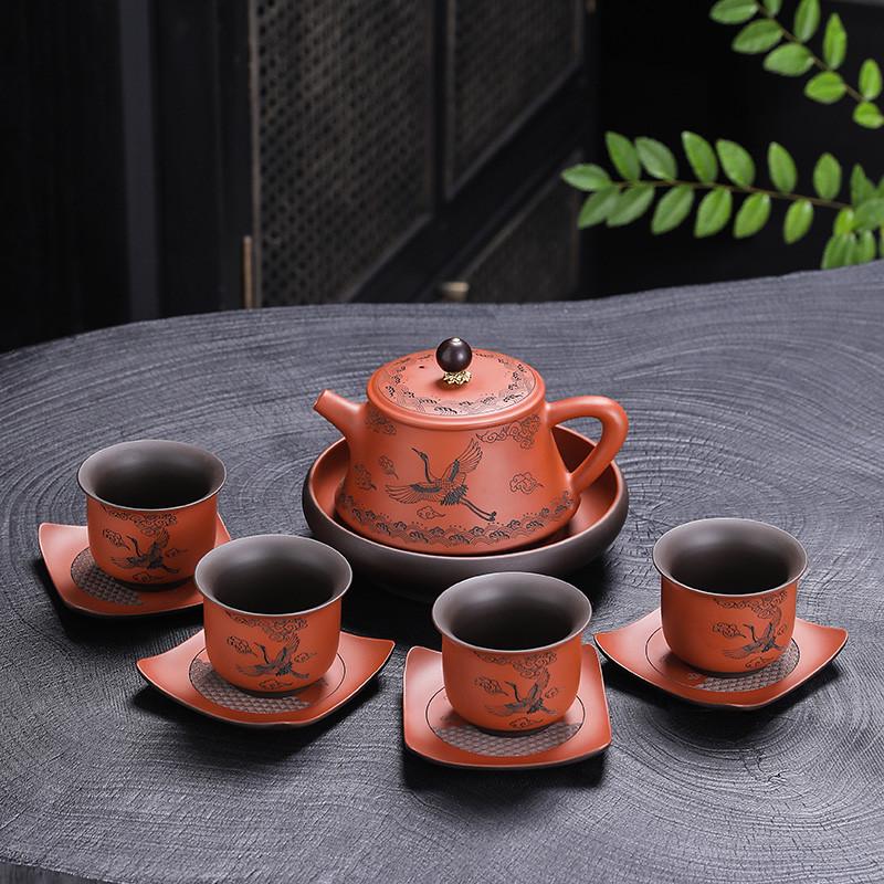 紫砂壶茶壶茶具套装2025新款盖碗茶杯轻奢高档礼盒装节日礼品定制