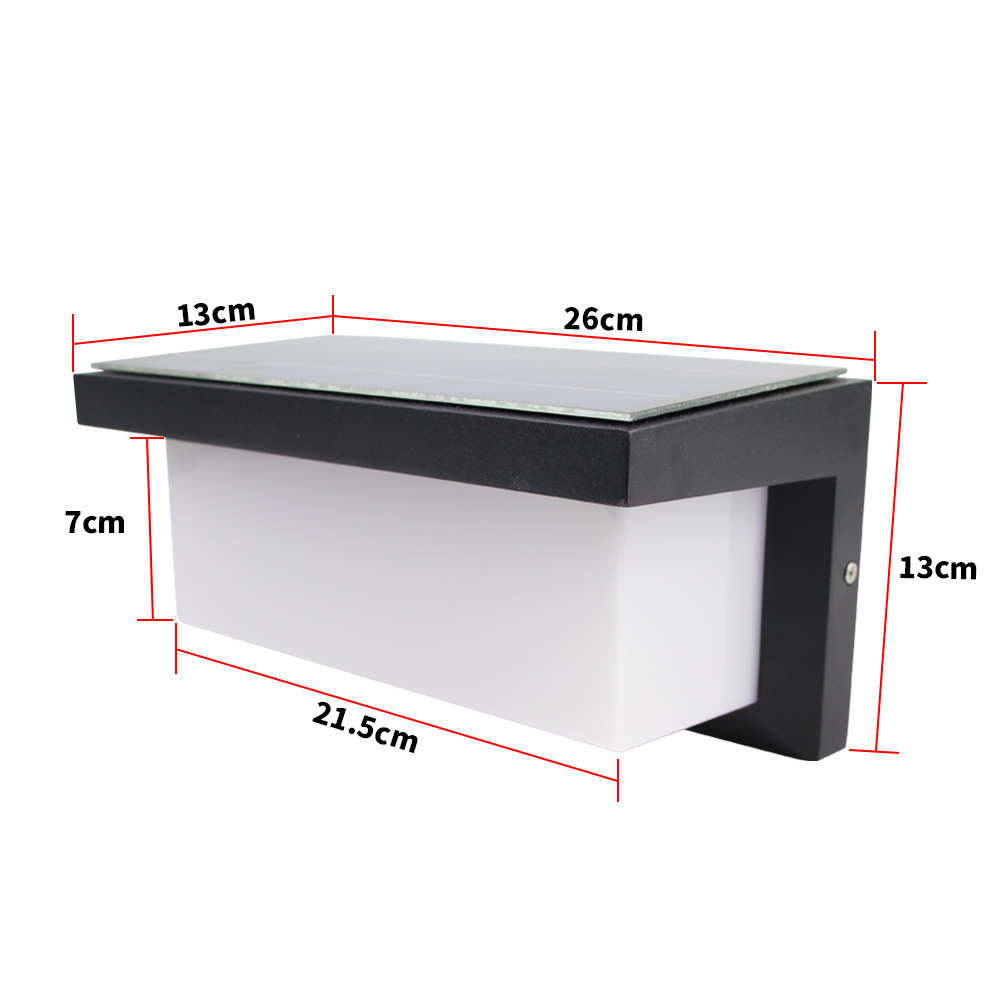 太阳能壁灯室外防水墙壁户外防水免布线门口围墙庭院家用太阳能灯