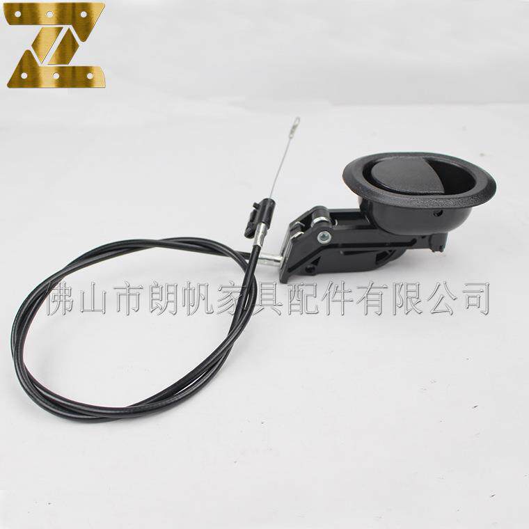 塑料牛角老式沙发手动扣手沙发开关拉线气弹簧功能椅家具五金配件