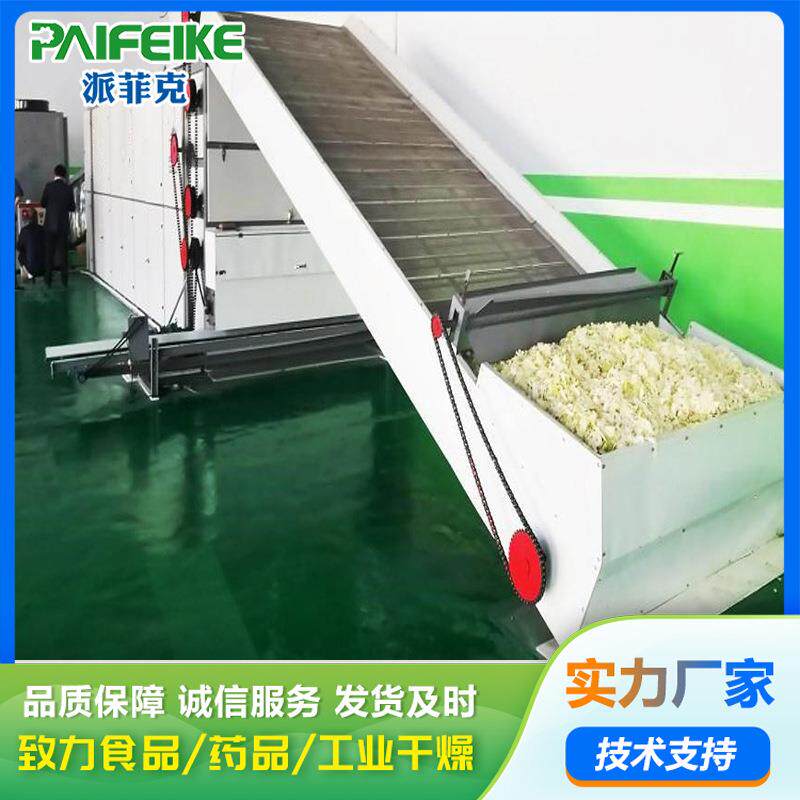 蔬菜萝卜条网带式干燥设备 中药材黄蜀葵豆角烘干机 红薯条烘干线