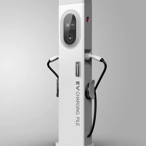 交流双枪立柱电动汽车充电桩家用商用22kw44kw刷卡wifi负载均衡