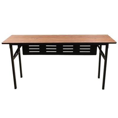 配YM-BT100防火板长条桌酒不锈钢叠架宴会桌店桌三胺板折培训桌