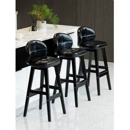 吧台椅现代简约高凳子酒吧收银台椅子实木高脚凳家用吧椅前台吧凳,商业/办公家具,酒吧椅,淘宝优惠券,粉丝福利购,淘宝优惠卷