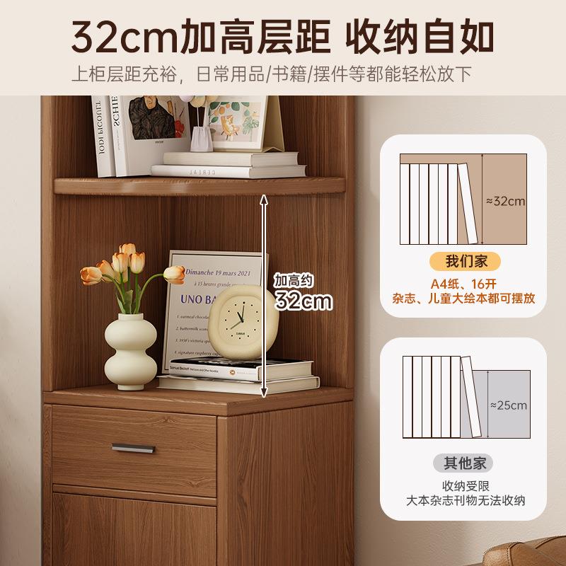 实木角柜转角柜墙角柜靠墙三角置物架客厅沙发旁角落拐角储物柜子