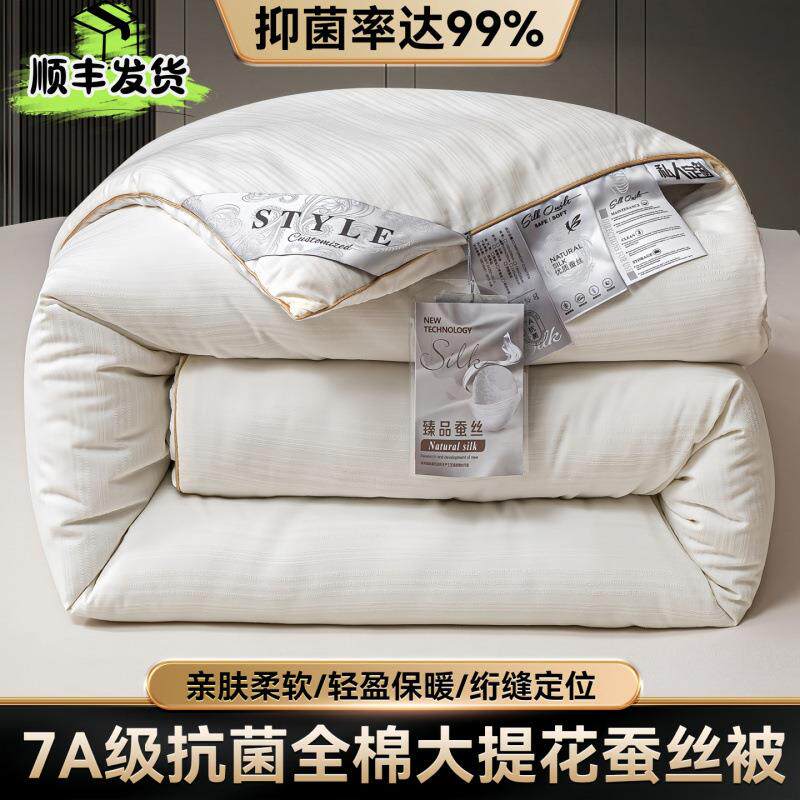 桐乡源头蚕丝被a类桑蚕丝二合一子母被芯冬天加厚春秋棉被子结婚