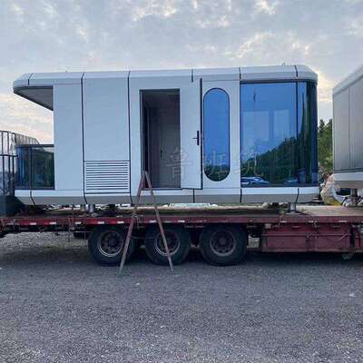 智能太空舱宿房屋钢结构轻方舱别墅民户外区营地住宿房景车星YCJ1