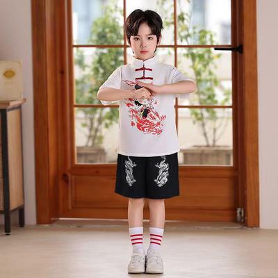 高档六一儿童大中合唱国风演服小学生出袖运动会哪咤表演班校服短