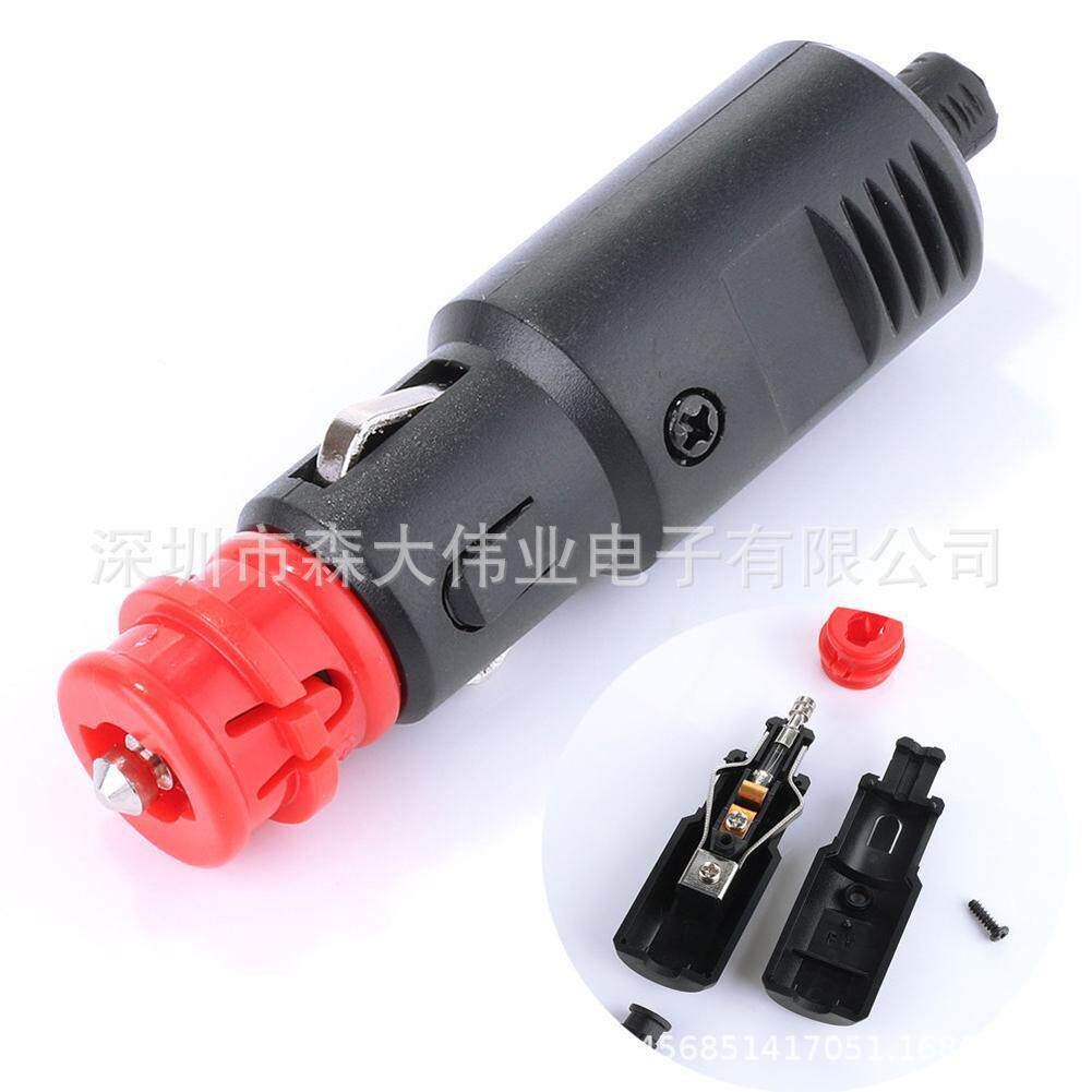 12V24v 免焊接 汽车车载点烟器插头 欧式点烟器插头 车充公头