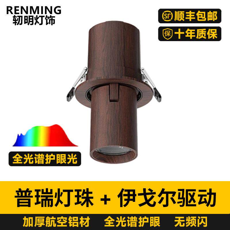 归根嵌入式小山丘射灯伸缩可调角度客厅家用中古风玄关过道无主灯
