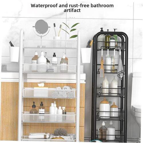 Bathroom storage rack floor type toilet washbasin cabinet wa
