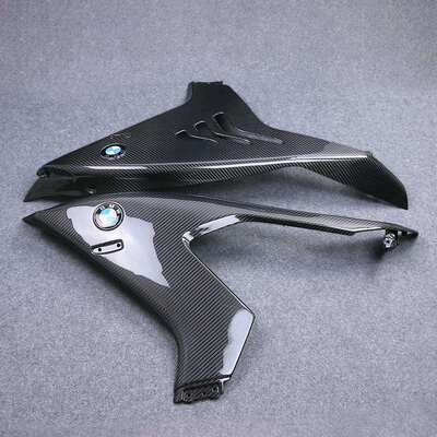 适用新款宝马BMWM1000RR雷霆版碳纤维外壳改装件前大侧板导流罩