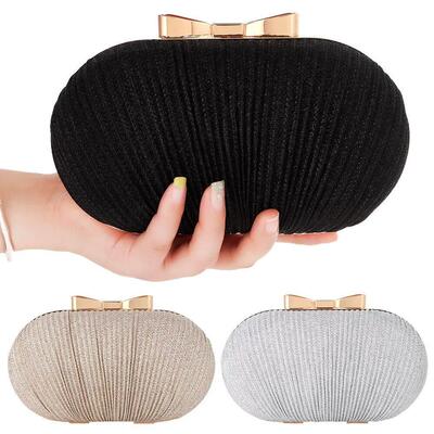 Wedding Bridal Clutch Handbag Women Evening Party Bag Chain