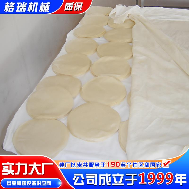 全自动烤鸭饼仿手工烙花烤鸭卷饼皮机 四排春饼荷叶饼机设备