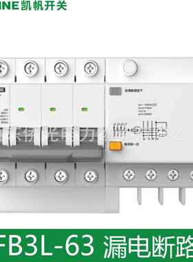 江苏大全凯帆KFB3L-63 1N16A20A2P32A3P+N63A小型漏电断路器