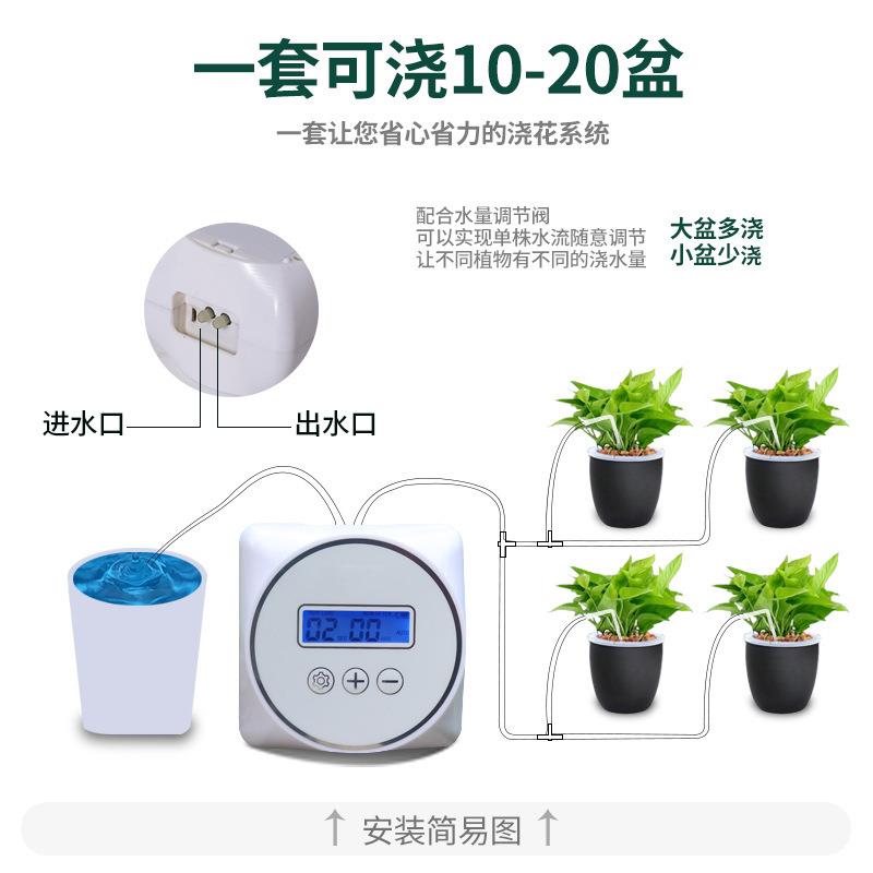 植物懒人浇水器定时灌溉盆栽自动浇花器滴箭滴灌阳台渗水器定时器