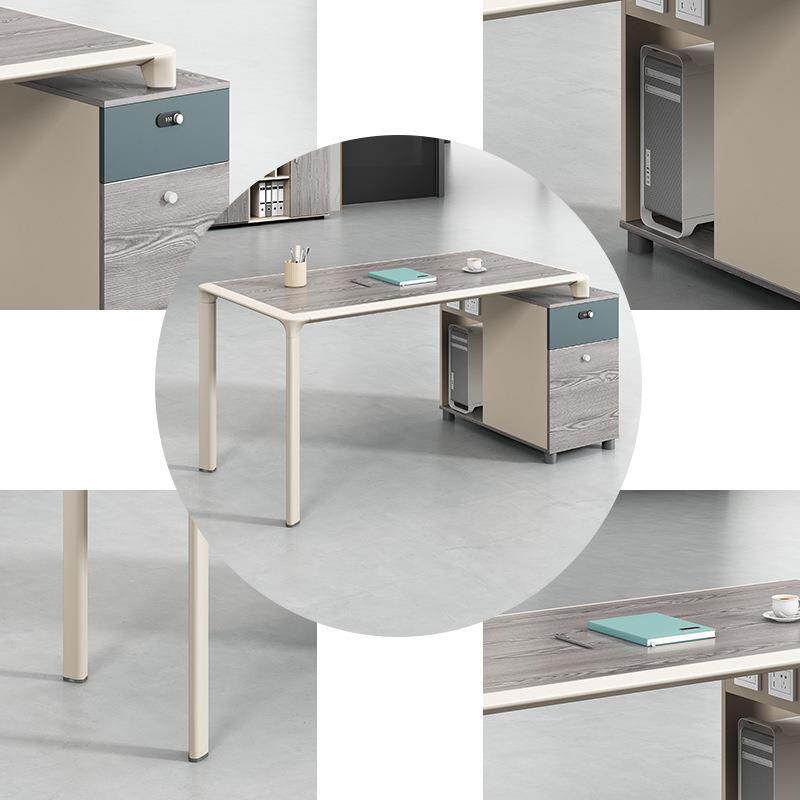 职员办公桌简约现代4人位二双6四工位卡座员工办公室桌椅桌子组合