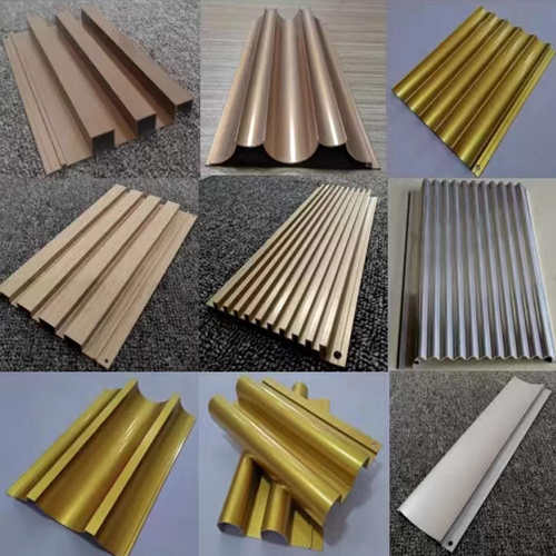 铝合金长城板金属波浪板护墙板凹凸板铝格栅门头定制半圆铝板幕墙