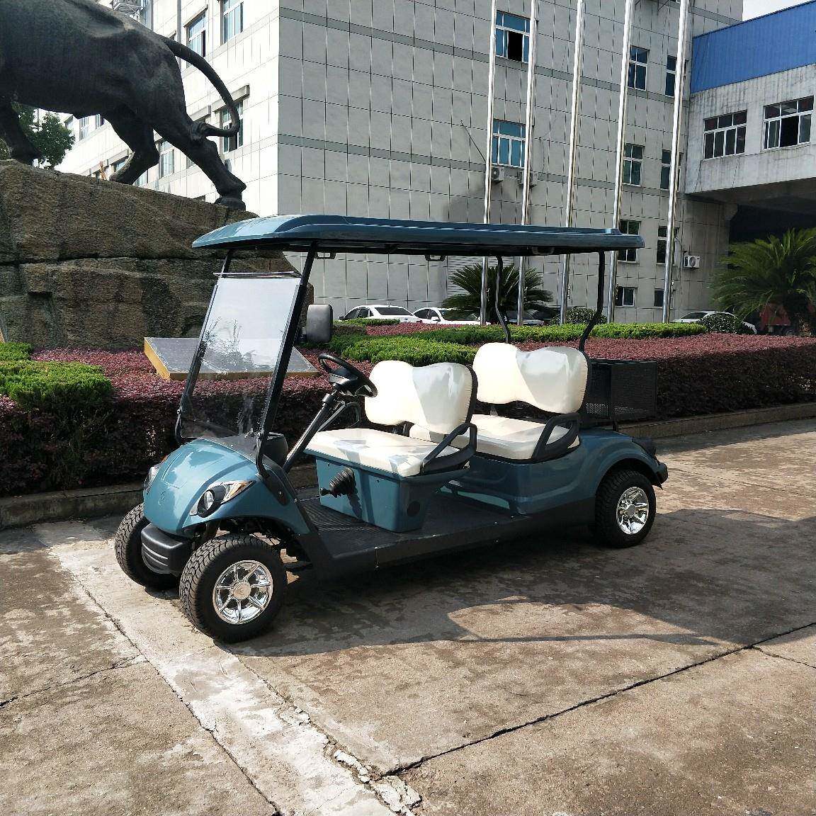 工厂新款带货框低速油电两用新能源四轮四座00CC燃油高尔夫球车