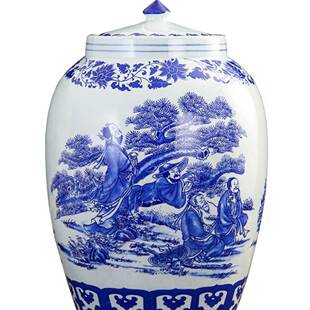 德景镇陶瓷米缸米桶水0缸油缸20斤30斤5斤100斤防潮密封储851物罐