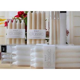 20pcs colonial candles red/white classic 8 tapers dinner