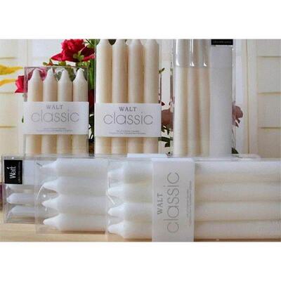 20pcs colonial candles red/white classic 8 tapers dinner