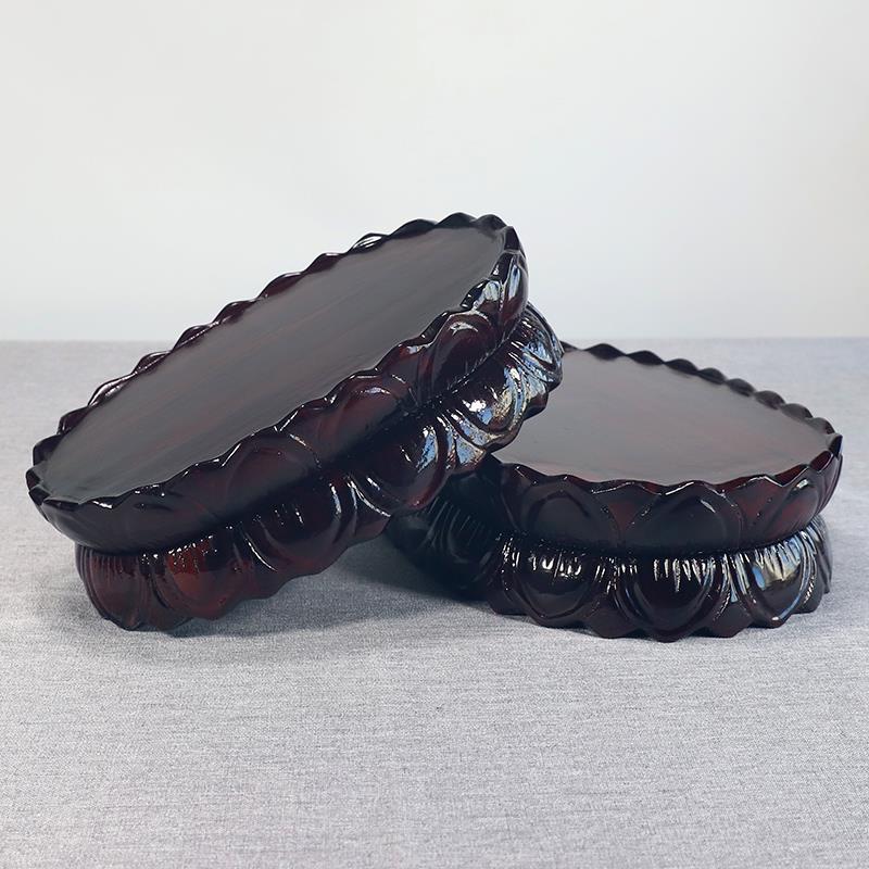 实木底座可挖槽加高垫高托架佛像观音菩萨财神关公神像新中式红木