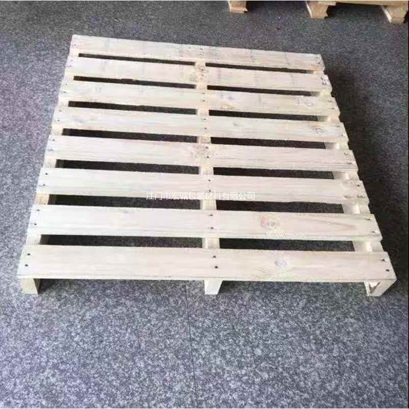 江门鹤山中山佛山厂家大量供应实木熏蒸地台板两面进叉木托盘