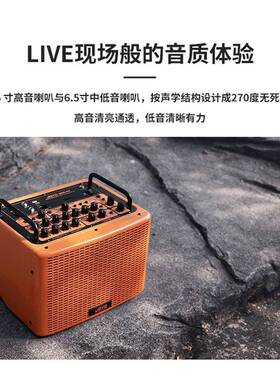 卓乐BSK40直播内录弹唱音箱木吉他户外电吹管萨克斯40瓦音响