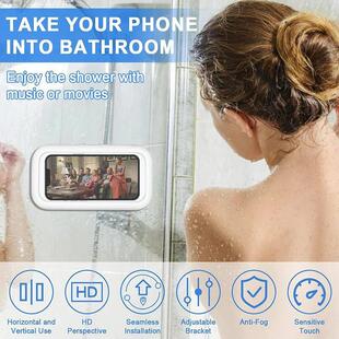 Rotation Waterproof Bathroom Phone Wall Mount浴室壁挂手机盒